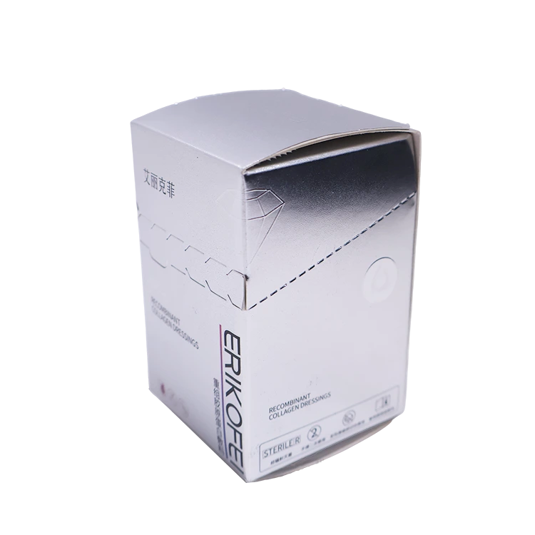 Silver Cardboard Skincare Boxes